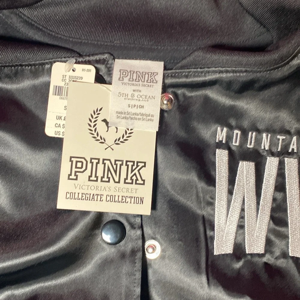 NWT S VS PINK WVU Mountaineers button up coat - Picture 6 of 6